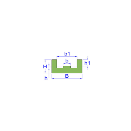 ROLLER CHAIN GUIDES 1E 16B1 (1" x 17,02)