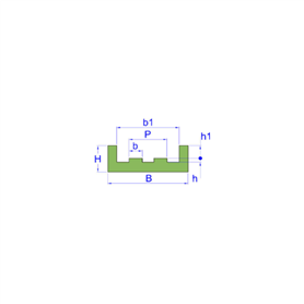 ROLLER CHAIN GUIDES 2E 16B2 (1" x 17,02)
